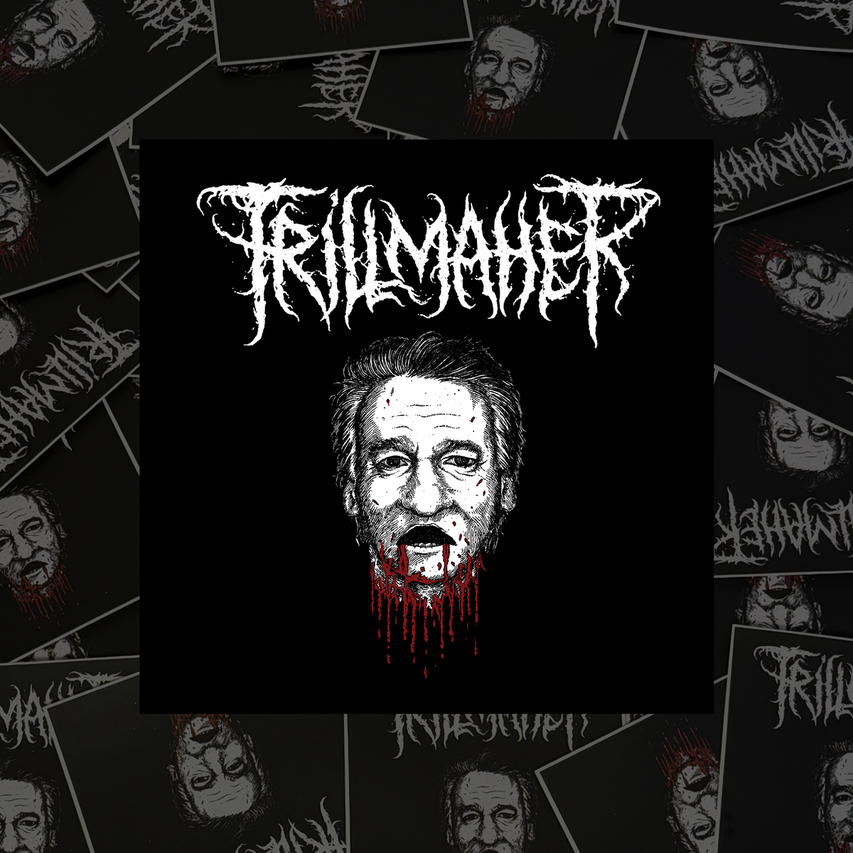 Talking Head Square Sticker